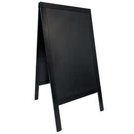 Lavagna nera a cavalletto 54,5x85cm sandwich securit