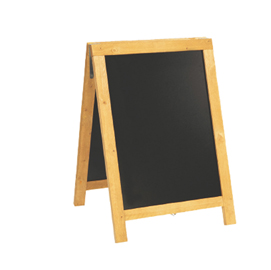 Lavagna nature 85x54,5x44cm legno naturale sandwich securit