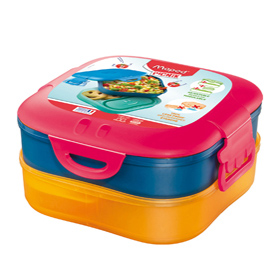 Lunch box 3 in 1 picnick concept - rosa corallo - maped