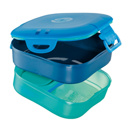 Lunch box 3 in 1 picnik concept - blu - maped