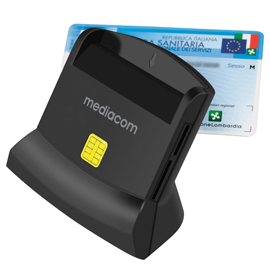 Lettore smart card usb 2.0 high speed - mediacom