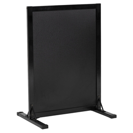 Lavagna da terra stand woody - 78 x 56 x 40 cm - nero - securit