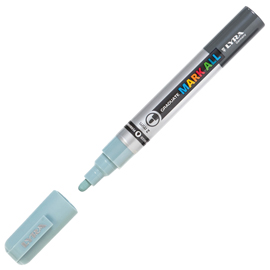Marcatore a base d'acqua graduate mark all  - punta tonda 2mm - verde salvia - lyra