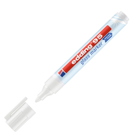 Marcatore per vetro e95 - punta tonda da 1,50 a 3,00 mm - bianco - edding