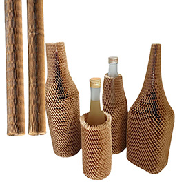 Manicotti in carta alveolare - 35 x 1 cm - avana - methodo - conf. 20 pezzi