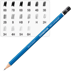 Matita grafite mars lumograph 100-2b staedtler