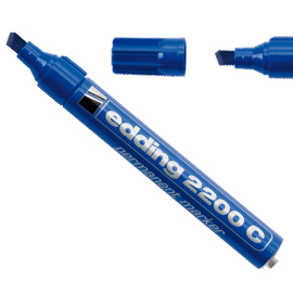 Marcatore edding 2200c blu p.scalpello