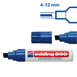 Marcatore edding 800 blu ps 4-12mm permanente
