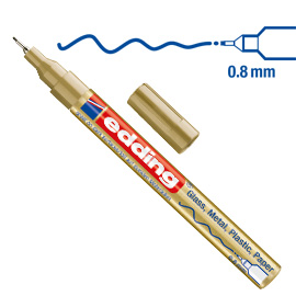Marcatore edding 780 punta extra fine vernice oro