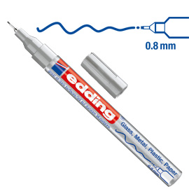 Marcatore edding 780 punta extra fine vernice argento