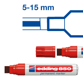 Marcatore edding 850 blu ps 5-16mm permanente