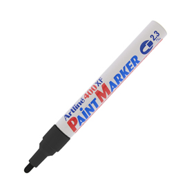 Marcatore artline a 400 punta tonda a vernice nero