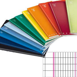 Maxiquaderno a4 40fg+2 80gr 2colonne monocromo pigna