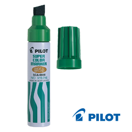 Marcatore super color permanent 6600 punta maxi verde pilot