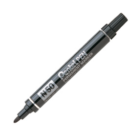 Marcatore pentel pen n50 nero p.tonda