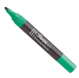 Marcatore permanente m15 verde p.tonda sharpie