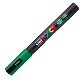 Marcatore uni posca pc3m p.fine 0,9-1,3mm verde uni mitsubishi