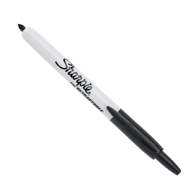 Marcatore a scatto sharpie rt permanent nero 1mm