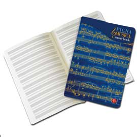 Maxiquaderno musica 21x29,7cm 32fg 100gr 12 pentagrammi