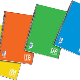 Maxiquaderno a4 spiralato 1rigo c/fori 70gr 140fg one color blasetti
