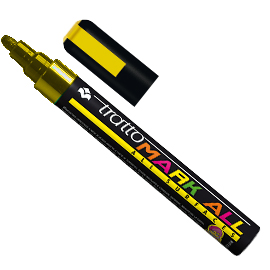 Marcatore mark all punta tonda giallo tratto