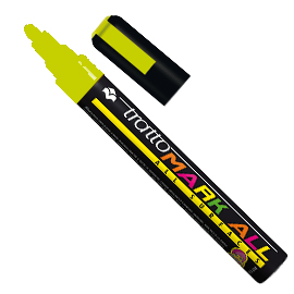 Marcatore mark all punta tonda giallo fluo tratto