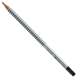 Matita grafite grip 2001 hb triangolare c/gommino faber castell