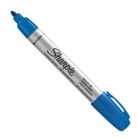 Marcatore permanente small metal blu p.tonda sharpie