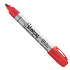 Marcatore permanente small metal rosso p.tonda sharpie
