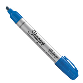 Marcatore permanente small metal blu p.scalpello sharpie