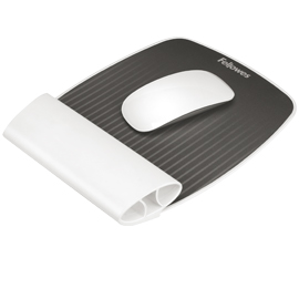 Mousepad con poggiapolsi bianco i-spire fellowes