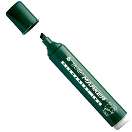 Marcatore tratto marker verde p.scalpello