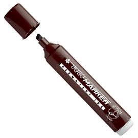 Marcatore tratto marker marrone p.scalpello