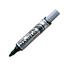 Marcatore per lavagne maxiflo - punta conica 6 mm - nero - pentel - conf. 12 pezzi