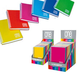 Microquaderno spiralato ppl 8x12cm a7 80fg+1 80gr 1rigo one color blasetti