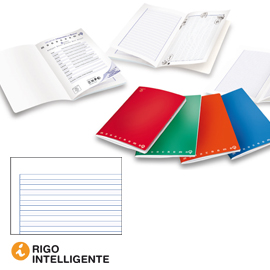 Maxiquaderno a4 36fg+2 100gr rigo intelligente monocromo qi