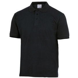 Maglia polo maniche corte nero tg. Xl agra