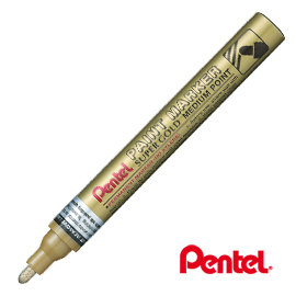 Marcatore paint mmp10 punta media vernice oro pentel
