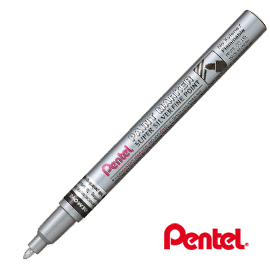 Marcatore paint msp10 punta fine vernice argento pentel