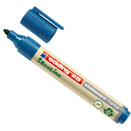 Marcatore blu per lavagne bianche edding 28 ecoline tratto 1,5 - 3,00mm