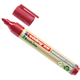 Marcatore rosso per lavagne bianche edding 28 ecoline tratto 1,5 - 3,00mm