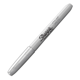 Marcatore permanente sharpie metallic argento p.fine