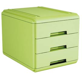 Mini cassettiera 3 cass. Verde arda