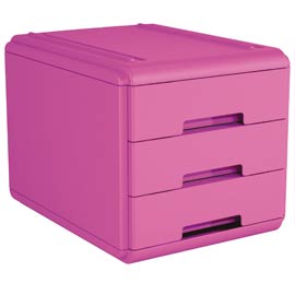 Mini cassettiera 3 cass. Fuxia arda