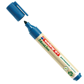 Marcatore permanente 21 ecoline p.conica blu edding