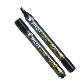 Marcatore permanente 400 nero p.scalpello 4.5mm pilot