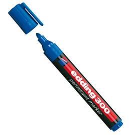 Marcatore permanente 300 punta conica blu edding