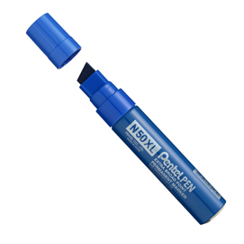 Marcatore n50 extra large blu punta a scalpello 8-15,4mm pentel