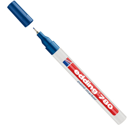 Marcatore 780 punta extra fine vernice blu edding