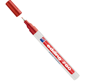Marcatore 780 punta extra fine vernice rosso edding